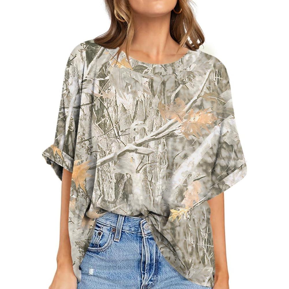 image:imageUEU Women Oversized TShirt Summer Casual Loose Fit Short Sleeve Basic Tops Workout Gym Tee ShirtMapleleaf Apricot
