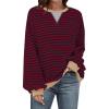 Red Navy Striped