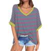 Pink Green Striped